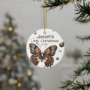 Primeros adornos de Navidad - Elegantes recuerdos de cerámica - 4 formas, regalo de vacaciones - Imagen 1 de 13