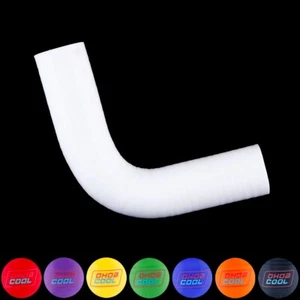 Tuba turbo acoplador blanco para 90 grados ID 25 mm manguera de silicona para codo - Imagen 1 de 10