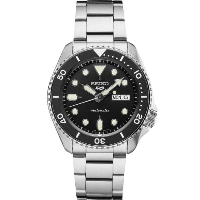 Seiko 5 Sports Men's Black Watch - SRPD55