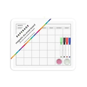 Trocken abwischbare Tafel 11-14 Monatsraster Kalender Whiteboard Maic mit 4 Markern - Bild 1 von 5