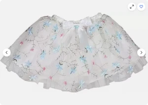Popatu Tutu Girls Ballerina Skirt (Multi Floral White 4T/4)NWT - Picture 1 of 2