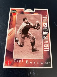 1995 Stouffer's Legends of BB Pop-Up  #1 Yogi Berra - New York Yankees - HOF  MT