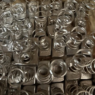 Lot Of 50 Strut Nut  1/2”  Stainless Steel Spring Nuts  New 316 #3108  SS NEW - Image 1 of 2