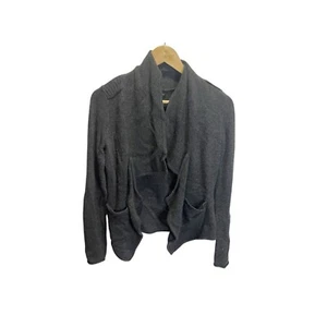 Banana Republic Wool Cashmere Blend Open Front Cardigan Gray Women XS Fall - Picture 1 of 5