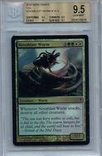 MTG Novablast Wurm BGS 9.5  Worldwake Mystic Foil Magic card Amricons 9046