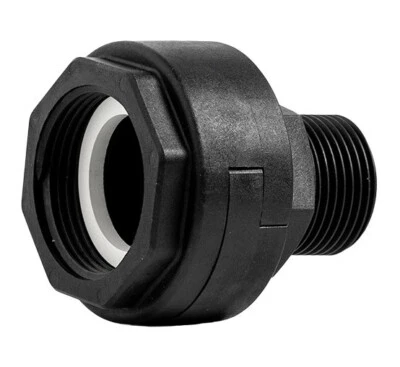 ITALTECNICA Verschraubung Kunststoff 1 Zoll IG/AG mit Überwurfmutter für Pumpensteuerungen