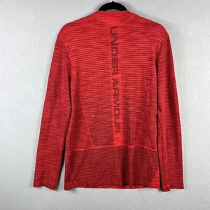 Camiseta Under Armour Para Hombre M Roja Negra Heatgear Ajustada Doble Cara Logo Deportes - Imagen 1 de 13