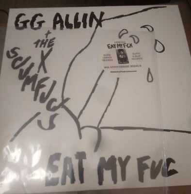 GG ALLIN Scumfucs Eat My Fuc LP Blood Orange reissue inserts black vinyl Jabbers Foto 1 de 2