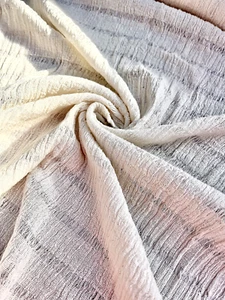 Textured Turkish Cotton Crinkle Fabric By 2 Meters: Quality Unique For Kimono - Picture 1 of 11