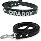 Love DADDY Choker Collar and Leash - Set Daddy Dom DDLG/ABDL Leather Color