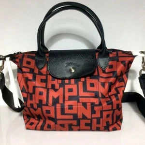LONGCHAMP LE PLIAGE LGP M size Red 3WAY Top Handle Bag new with tags Women's - Picture 1 of 12