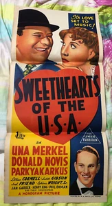 Sweethearts of the U.S.A. Original Cinema Movie Poster 1944 Uma Merkel Don Novis - Picture 1 of 1