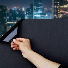 Film de fenêtre blackout américain 100 % blocage de la lumière fixation statique pour bureau à domicile