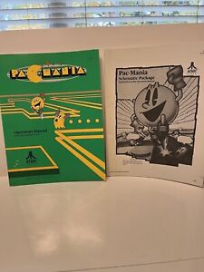 Original Pac-Mania Arcade Manuals (Operators And Schematic Package)