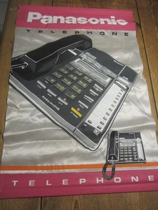 VINTAGE OLYMPISCHE SPIELE PANASONIC WERBUNG WANDBEHANG BANNER TELEFON - Bild 1 von 7