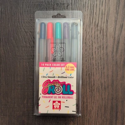 Paquete de 10 bolígrafos de tinta de gel Sakura Gelly Roll de colección años 90 conjunto de colores  Foto 1 de 2