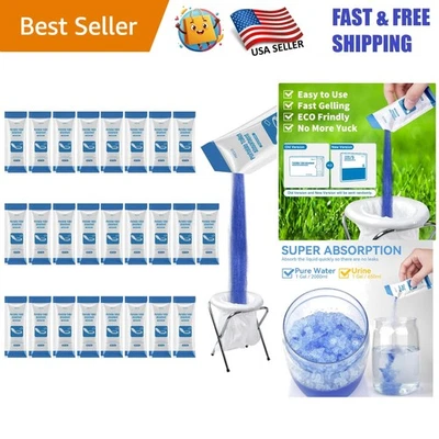 Gel absorbente en polvo Poo para inodoros exteriores - 25 varillas para una fácil limpieza Foto 1 de 4