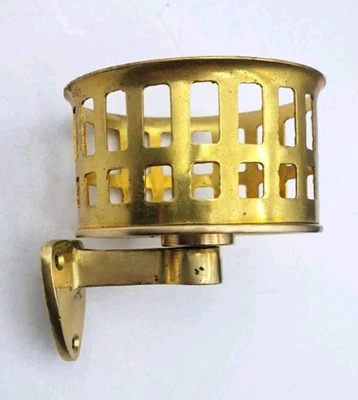 Brass Wall Mount Bathroom Cup Holder – Vintage Style Tumbler Fixture Hardware  - Image 1 of 4
