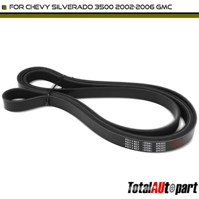 119.53 in Serpentine Belt for Chevrolet Silverado 3500 2002-2006 GMC Sierra 3500 - Image 1 of 4