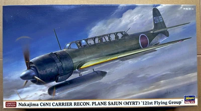 Nakajima C6N1 Carr. Recon. Saiun (Myrt) '121st Flying Group' 1/48 Hasegawa 07421 - Immagine 1 di 4