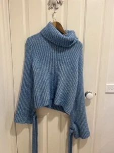 Scanlan Theodore Alpaca Wool Blend Turtleneck Jumper Size Medium - Picture 1 of 9