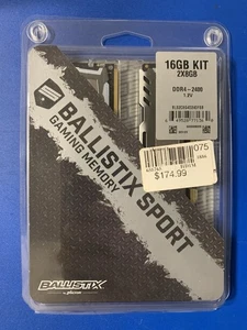 Crucial Ballistix Sport 16GB (2x8GB) DDR4-2400 MHz RAM Kit | BLS2C8G4D240FSB - Picture 1 of 3
