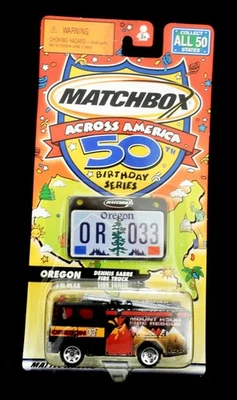 Matchbox Across America 50th Birthday Series Oregon Dennis Sabre Fire Truck - Image 1 of 3