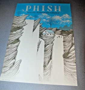 Phish Charlotte 2014 Justin Santora Screen Print Poster SIGNED PNC pavilion - Picture 1 of 2
