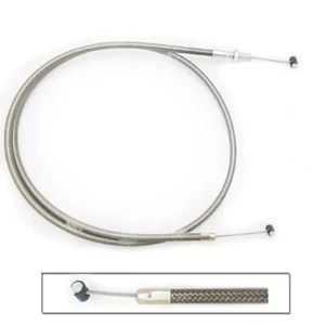 Suzuki GSX R1000 Clutch Cable Light brown Stainless Braided - Foto 1 di 2