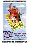 11x17 POSTER - 1939 SNCF Family ticket, 75% reduction