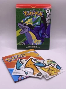 McDonald's Pokemon Happy Meal Toy Miraidon Sticker Activity Sheet No 2 -NO CARDS - Picture 1 of 3