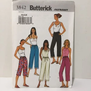 Butterick 3842 Size XS S M Misses' Misses' Petite Pants - Picture 1 of 3