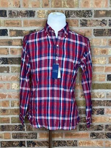 Camisa Pullover Polo Ralph Lauren Bleeding Madras Montauk Roja - Pequeña Nueva $148 - Imagen 1 de 9