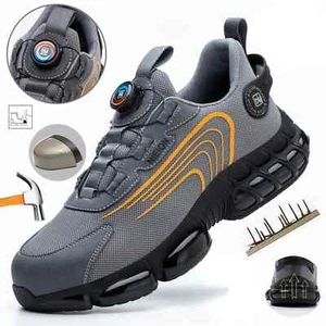 Safety Shoes Boots Steel Toe Protection Rotary Buckle - Picture 1 of 5