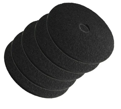 EMUSA 5pcBlack19"Heavy Duty Stripping Floor Pad Fit Emotor300X MX3 MX3Z Floor Scrubber