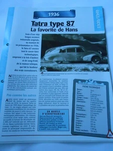 1936 Steckkarte Auto Yayra Typ 87 Hans Favorit - Bild 1 von 2
