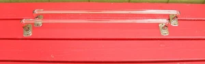 24" Set of 2 Matched Glass Towel Racks -Excellent - Picture 1 of 3