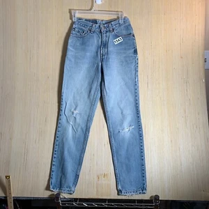 Vintage Levi's Denim Jeans Youth Size Boys 5 Blue Slim Fit 27' Inseam 90s - Picture 1 of 15
