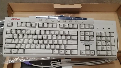 NEW PS2 Compaq Keyboard 166516-006 6feet cable 122659-006 KB-9963 104 keys - Image 1 of 4