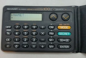 Vintage Sharp Memo Master 100 Electronic Organizer Model EL-6061H Pocket Size - Picture 1 of 3