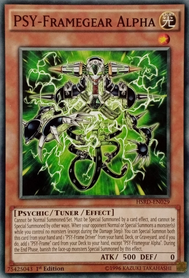 HSRD-EN029 PSY-FRAMEGEAR ALPHA COMMON 1ST EDITION YuGiOh CARD - Image 1 of 1