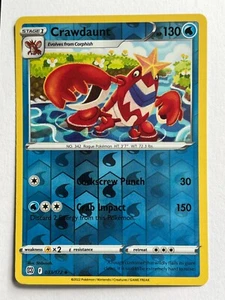 Crawdaunt 033/172 Reverse Holo Uncommon Brilliant Stars Pokemon - Picture 1 of 8