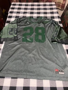 Vintage Mens Nike New York Jets Curtis Martin #28 Jersey All Green Size 2XL Nice - Picture 1 of 9
