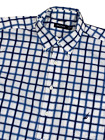 Nautica chemise boutonnée homme à manches courtes à carreaux blancs à carreaux bleus taille 2XL