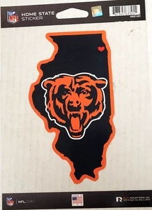 NFL Chicago Bears - 5 3/4" x 3 1/2" Home Town Sticker, New (STATE) - Picture 1 of 4