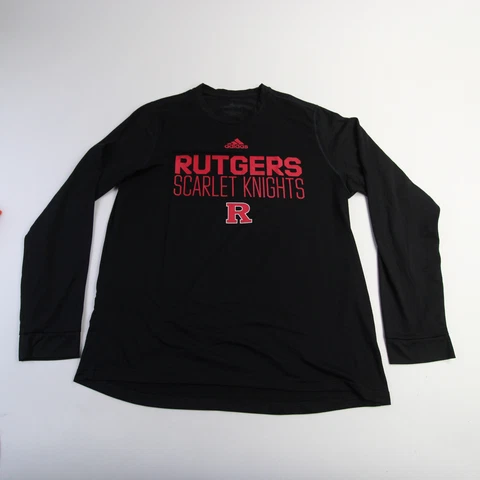 Rutgers Scarlet Knights adidas Climalite Long Sleeve Shirt Men's Black Used Cover