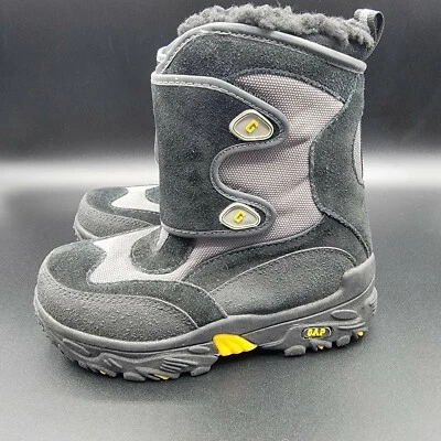 Botas de Nieve Gap Talla 13 Niños Pequeños Negro Gris Amarillo 3M Aislante Aislamiento Nuevas Foto 1 de 4