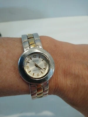 Винтажные двусторонние часы Ecclissi 32250 из стерлингового серебра с ободками   - Изображение 1 из 4