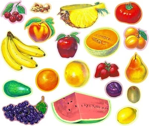 Fruits & Nuts Felt Figures for Flannel Boards Interactive Teaching Aide for Kids - Picture 1 of 2