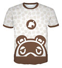 Cosplay Animal Crossing New Horizons 3D T-Shirts Short Sleeves Fitness Top Tee